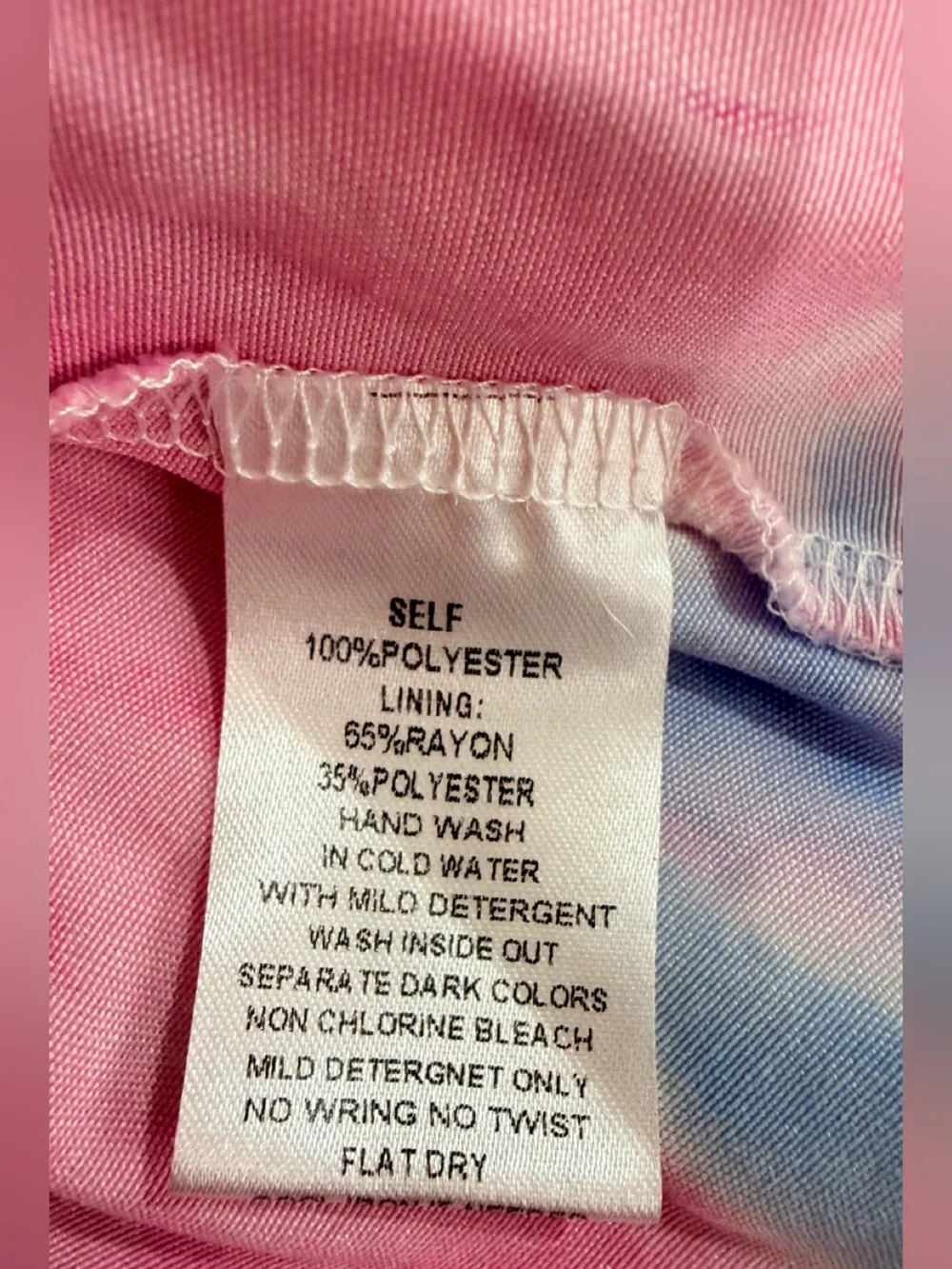 Baby Sara Pink Floral Butterfly Sequin Princess Tie Dye Girls Dress Size 7
